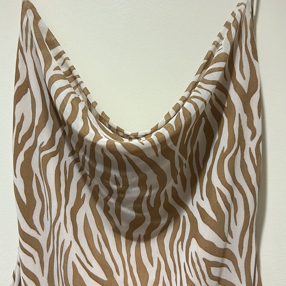 Zebra Print Mini Dress - Picture 3 of 7